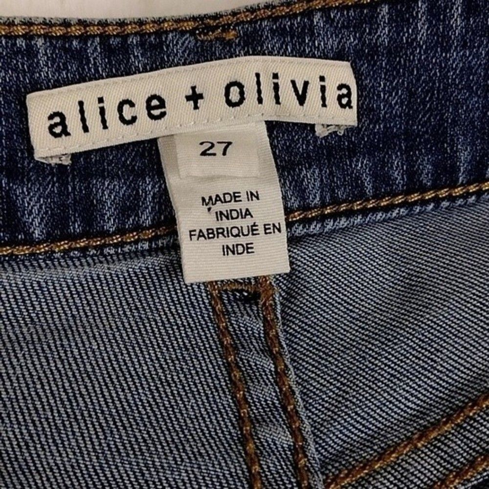 Alice + Olivia Gypsy Bohemian Wide Leg Festival Jeans - Picture 9 of 13
